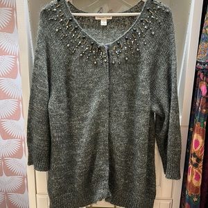 Coldwater Creek beaded cardigan